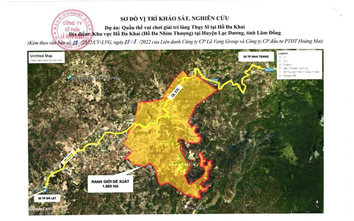 Lâm Đồng ‘gật đầu’ cho dự án Quần thể vui chơi giải trí làng Châu Âu 18.000 ha và làng Thụy Sĩ 1.865 ha